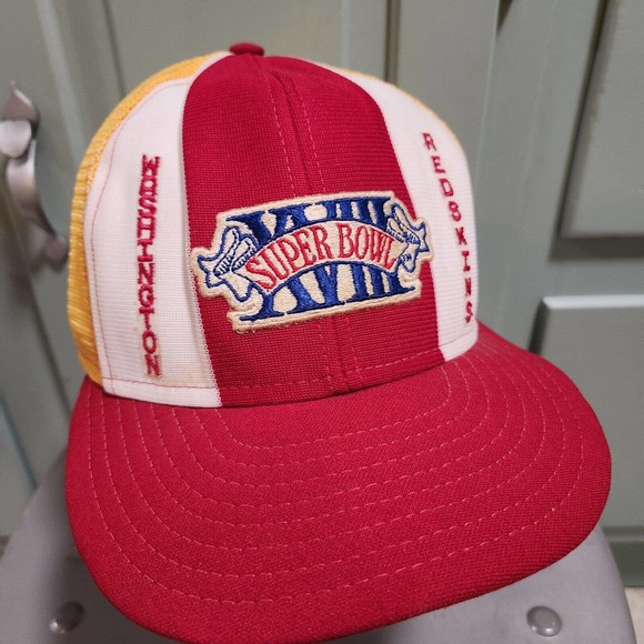 ajd Other - VTG 1984 NFL Washington Redskins Super Bowl XVIII Mesh Trucker Snapback Hat Cap
